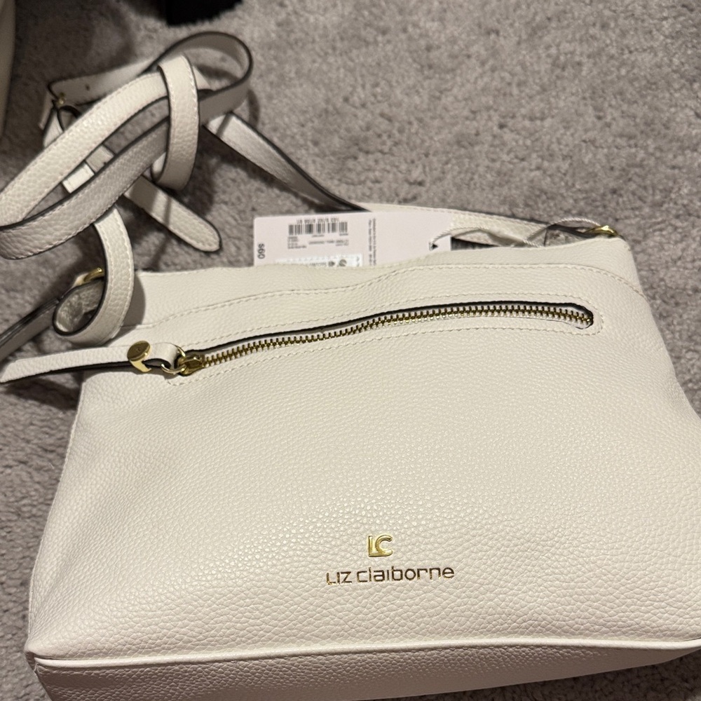 Liz Claiborne Ivory Crossbody Bag